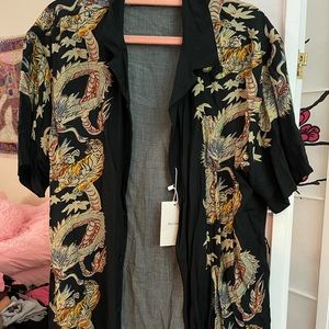 ASOS dragon button down